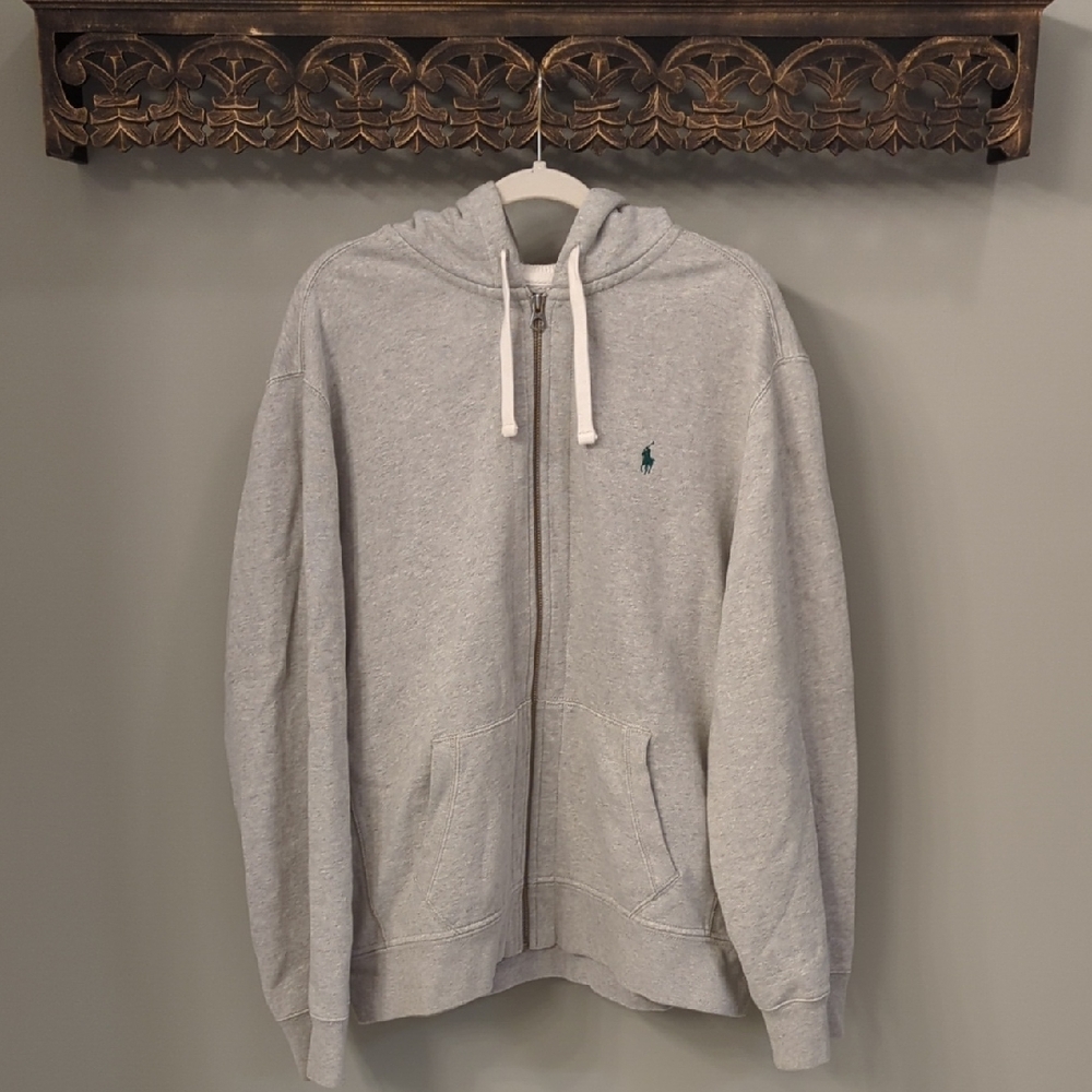 Polo Ralph Lauren Cotton‑Blend Fleece Zip‑Front Hoodie